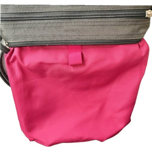 Baggallini Essential Crossbody With RFID - Gray - 9" x 9" x 2.25" - Picture 8 of 11